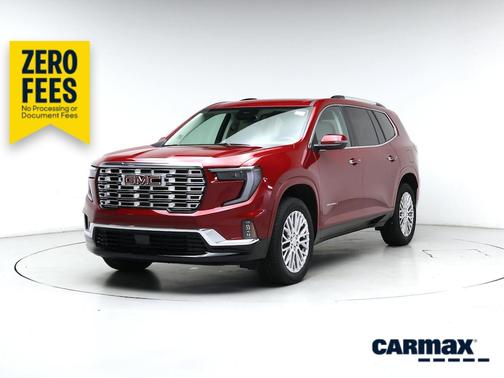 Red 2025 GMC Acadia Denali