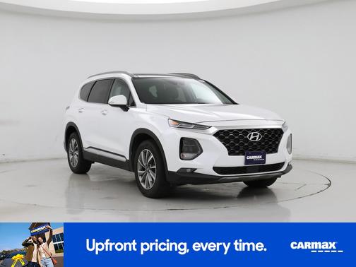 White 2020 Hyundai SANTA FE SEL