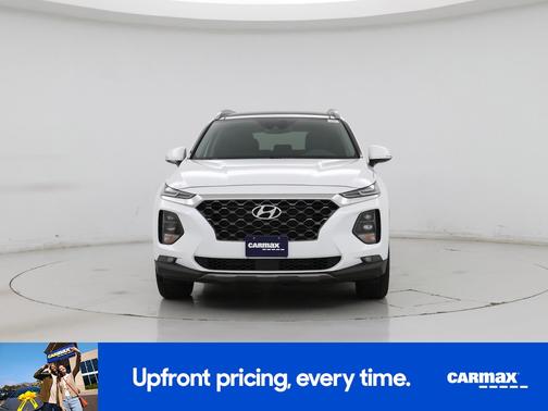White 2020 Hyundai SANTA FE SEL