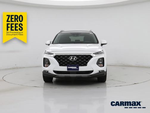 White 2020 Hyundai SANTA FE SEL