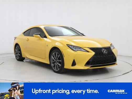 Yellow 2019 Lexus RC 350 F-Sport
