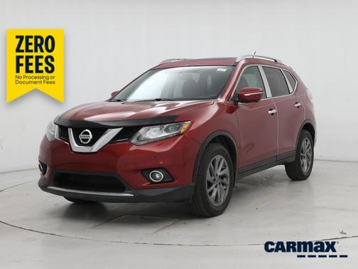 Red 2015 Nissan Rogue SL