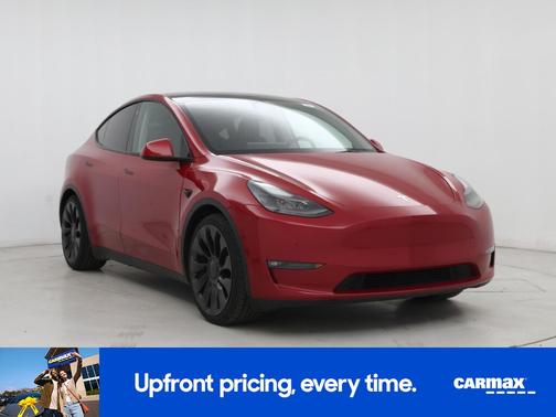 Red 2023 Tesla Model Y Performance