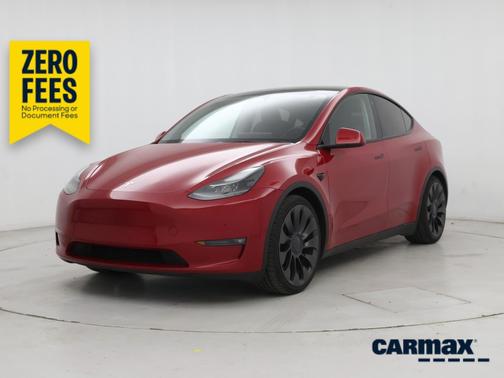 Red 2023 Tesla Model Y Performance
