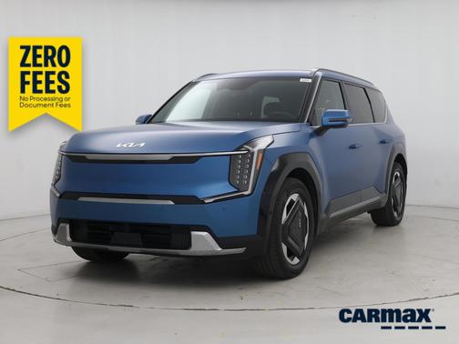 Blue 2024 Kia EV9 Land
