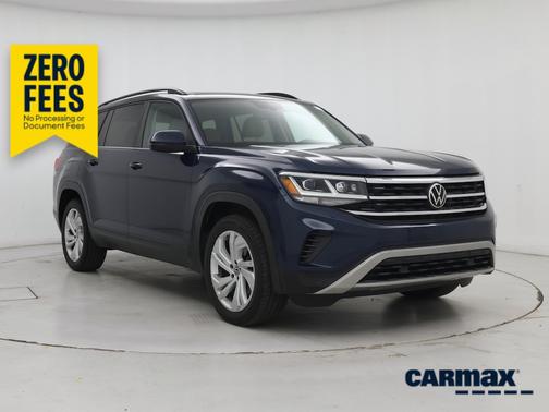 Blue 2021 Volkswagen Atlas SE w/Tech