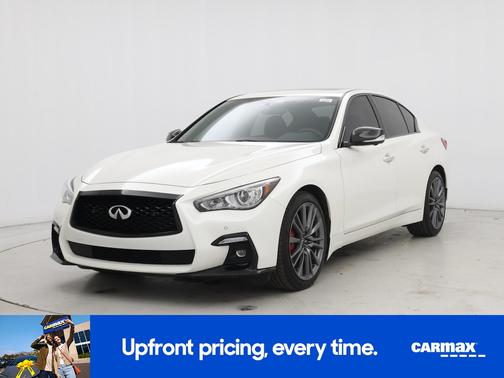 White 2021 INFINITI Q50 Red Sport 400
