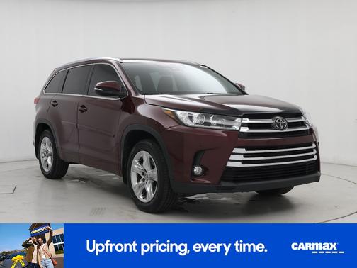 Red 2017 Toyota Highlander Limited