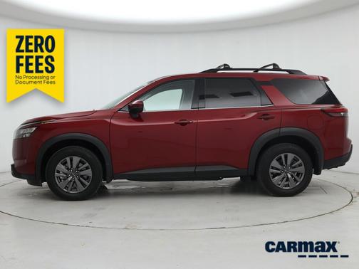 Red 2025 Nissan Pathfinder SV