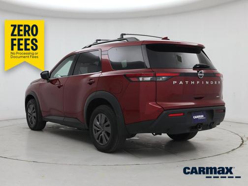 Red 2025 Nissan Pathfinder SV