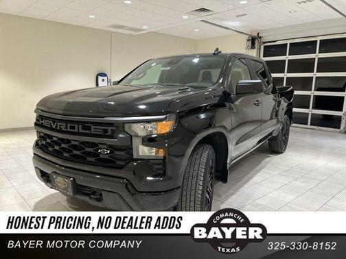 Black 2025 Chevrolet Silverado 1500 Custom