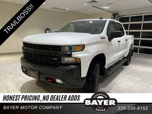 Summit White 2021 Chevrolet Silverado 1500 Custom Trail Boss