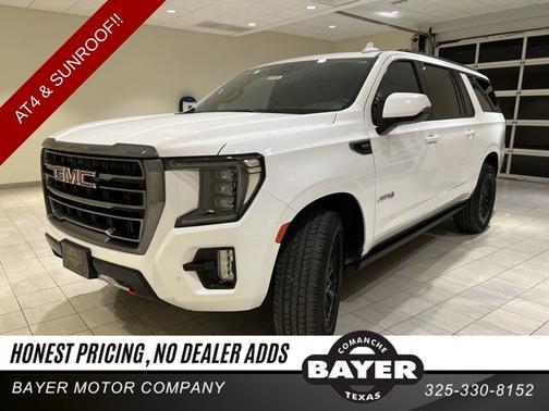 Summit White 2023 GMC Yukon XL AT4