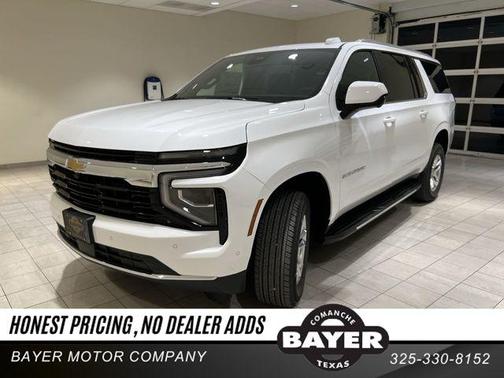 Summit White 2025 Chevrolet Suburban LS