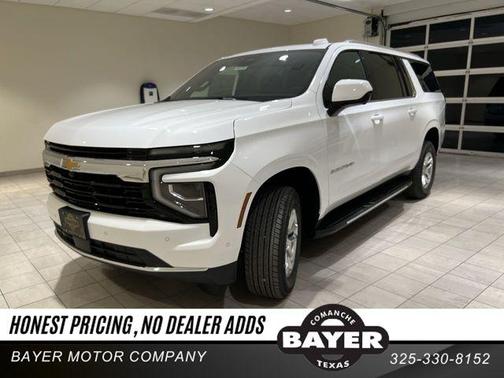 Summit White 2025 Chevrolet Suburban LS