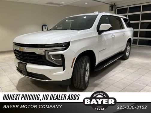 Summit White 2025 Chevrolet Suburban LS