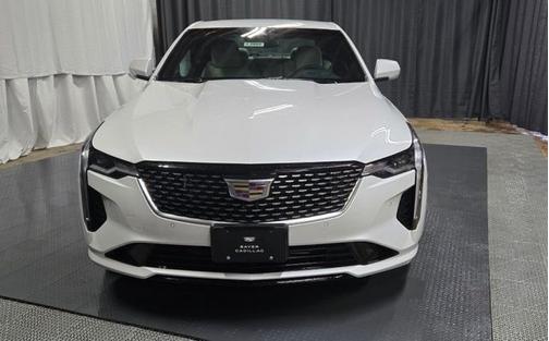Crystal White Tricoat 2025 Cadillac CT4 Premium Luxury