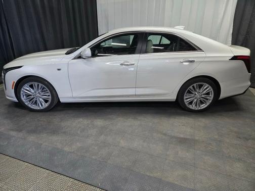 Crystal White Tricoat 2025 Cadillac CT4 Premium Luxury