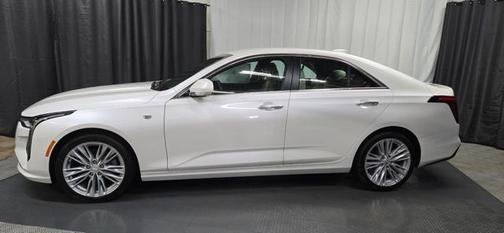 Crystal White Tricoat 2025 Cadillac CT4 Premium Luxury