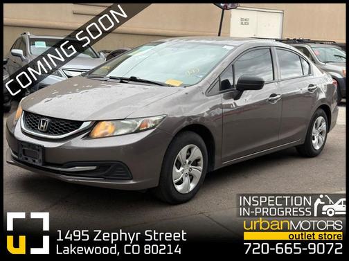 Gray 2015 Honda Civic LX