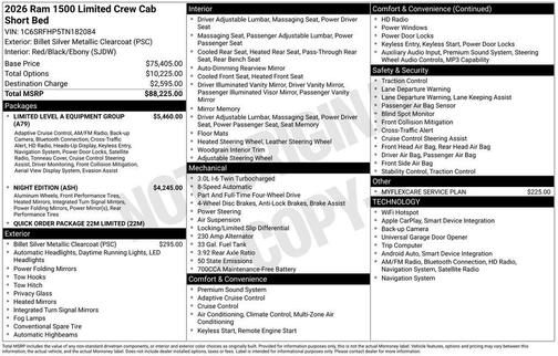 2026 RAM 1500 Limited