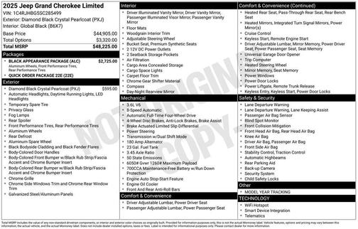 2025 Jeep Grand Cherokee Limited