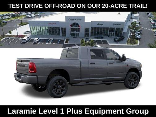 Ceramic Gray Clearcoat 2026 RAM 2500 Laramie Mega Cab 4x4 6'4' Box