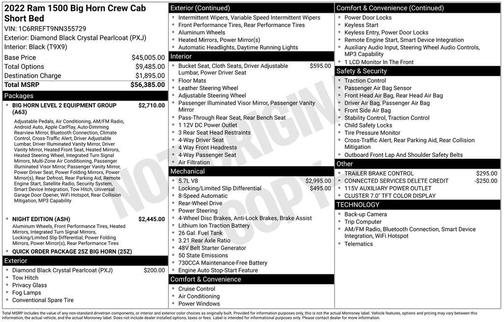 2022 RAM 1500 Big Horn/Lone Star