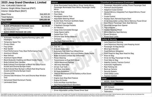 2025 Jeep Grand Cherokee L Limited