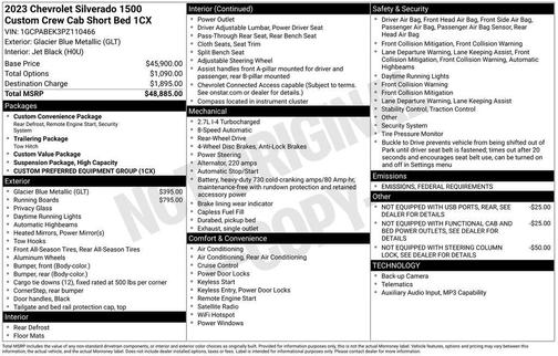 2023 Chevrolet Silverado 1500 Custom
