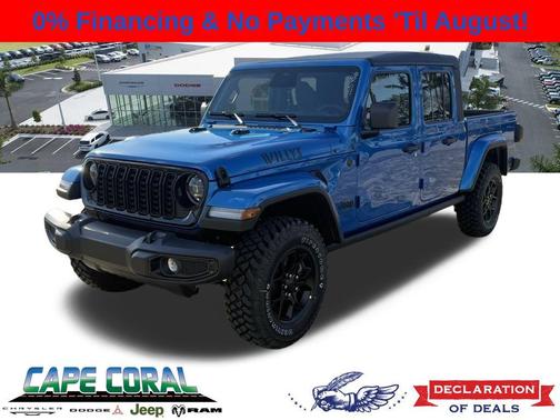 Hydro Blue Pearlcoat 2026 Jeep Gladiator Willys