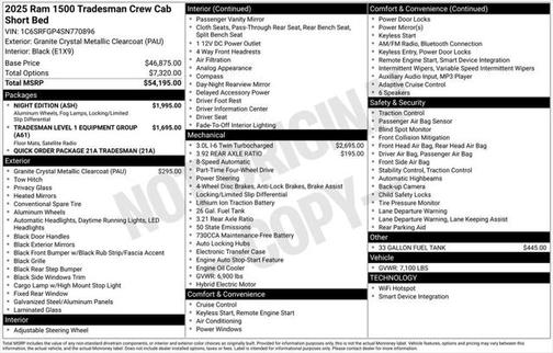 2025 RAM 1500 Tradesman