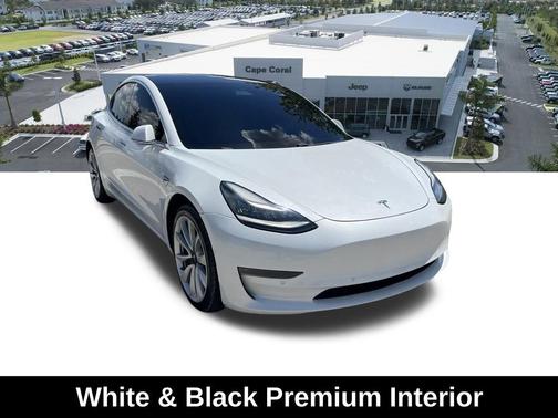Pearl White Multi-Coat 2018 Tesla Model 3 Long Range