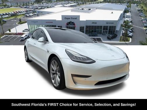 Pearl White Multi-Coat 2018 Tesla Model 3 Long Range