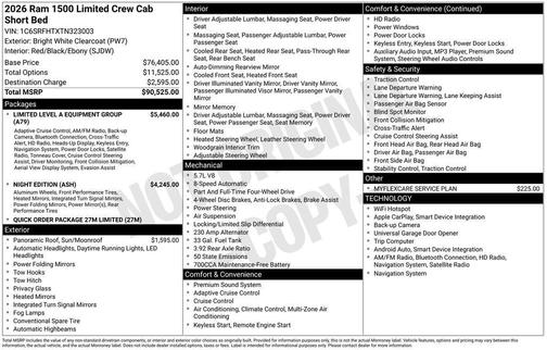 2026 RAM 1500 Limited