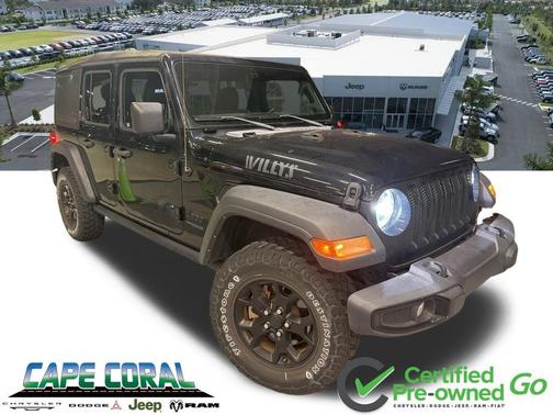 Black Clearcoat 2022 Jeep Wrangler Willys