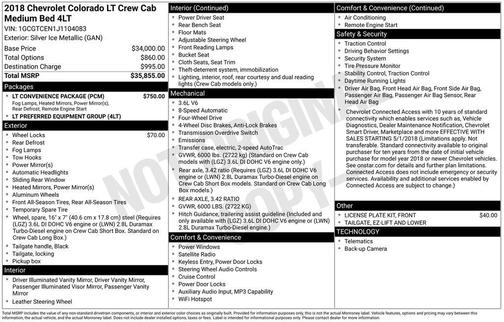 2018 Chevrolet Colorado LT