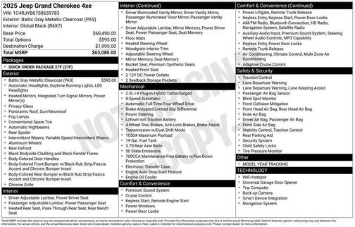 2025 Jeep Grand Cherokee 4xe Base