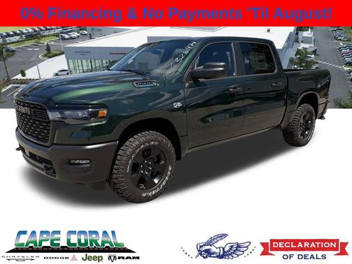 Serrano Green Metallic 2026 RAM 1500 Warlock Crew Cab 4x4 5'7' Box