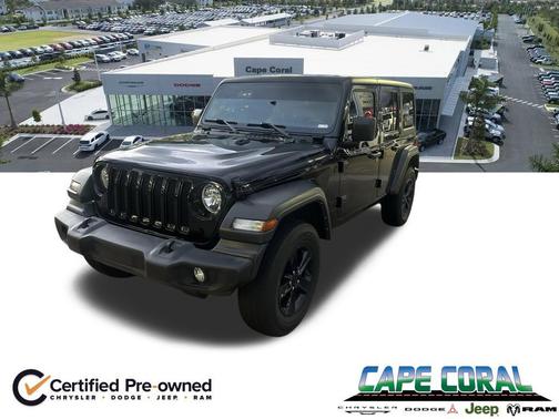Black Clearcoat 2022 Jeep Wrangler Unlimited Sport Altitude