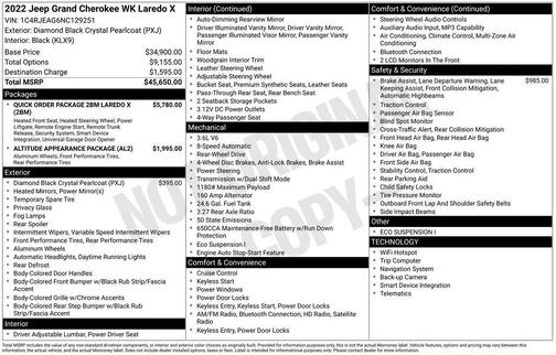 2022 Jeep Grand Cherokee Laredo