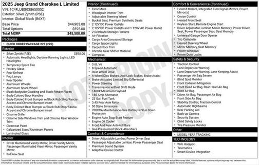 2025 Jeep Grand Cherokee L Limited