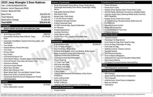2025 Jeep Wrangler Rubicon
