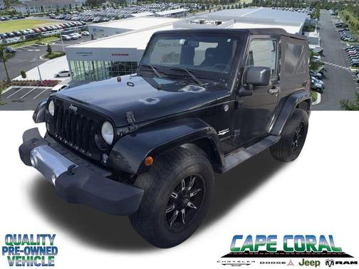 Black Clearcoat 2015 Jeep Wrangler Sahara