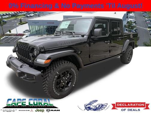 Black Clearcoat 2026 Jeep Gladiator Willys 4x4