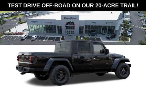 Black Clearcoat 2026 Jeep Gladiator Willys 4x4