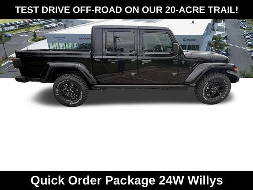 Black Clearcoat 2026 Jeep Gladiator Willys 4x4