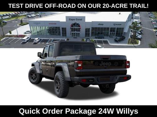 Black Clearcoat 2026 Jeep Gladiator Willys 4x4