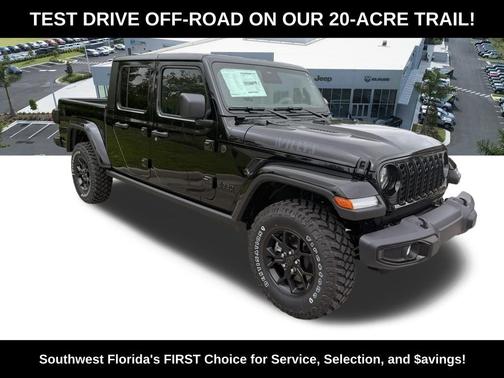 Black Clearcoat 2026 Jeep Gladiator Willys 4x4