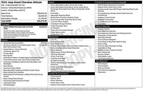 2024 Jeep Grand Cherokee Altitude